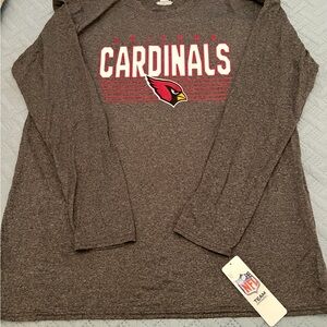 NFL Team Apparel Gray Cardinal Long Sleeve T-Shirt